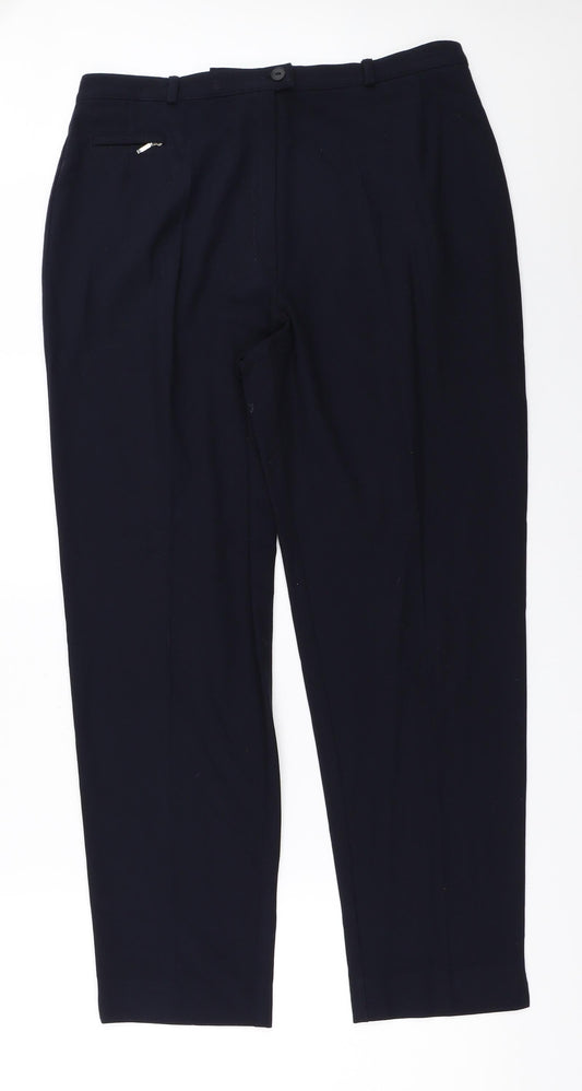Preworn Womens Blue   Trousers  Size 32 in L28.5 in
