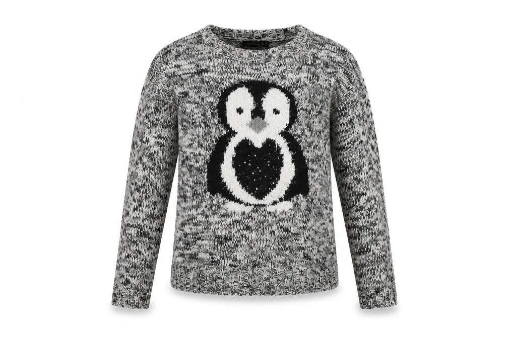 Front view of Atmosphere women’s grey jumper, size UK 8