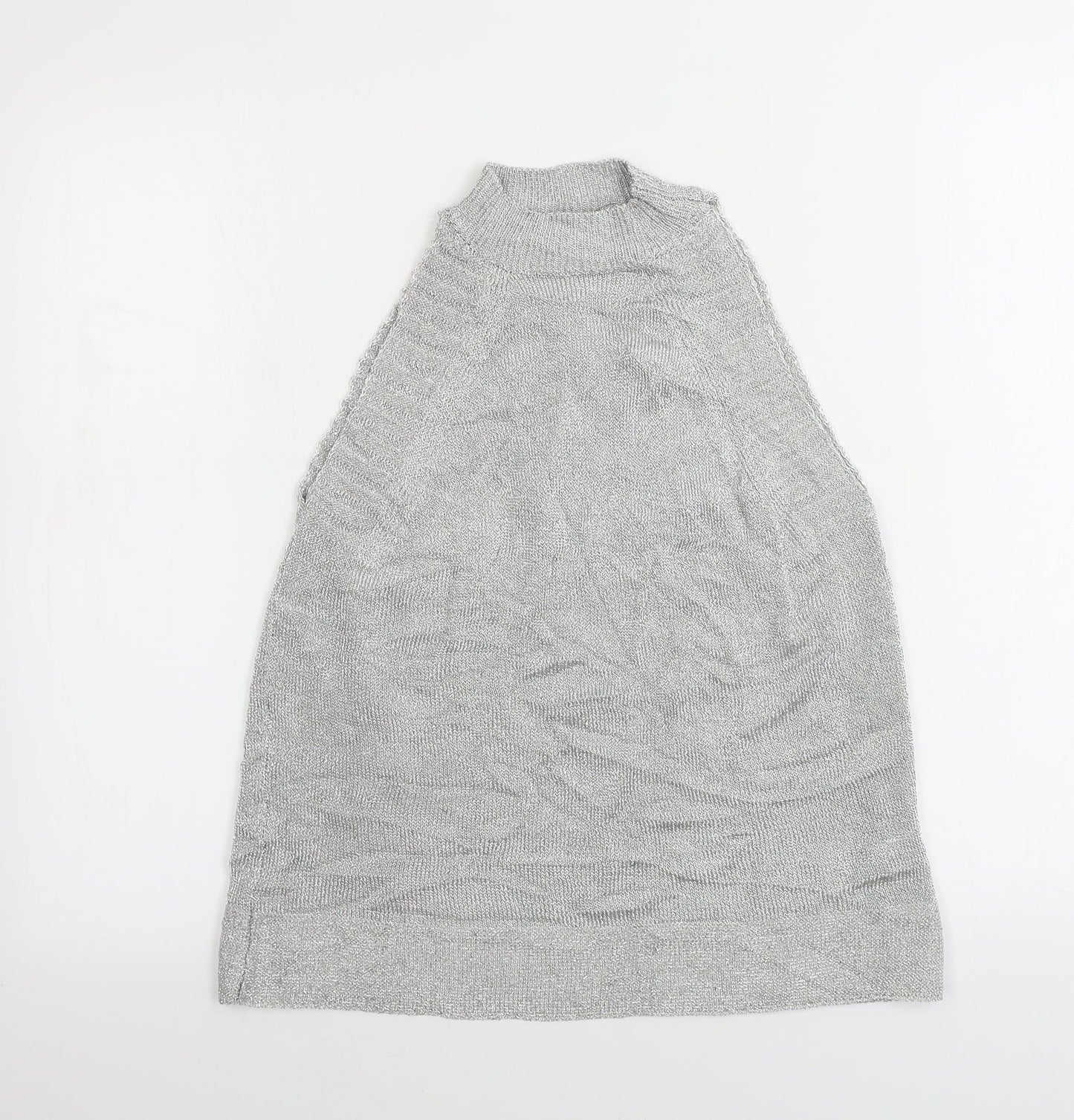 Topshop Womens Grey   Henley Jumper Size S