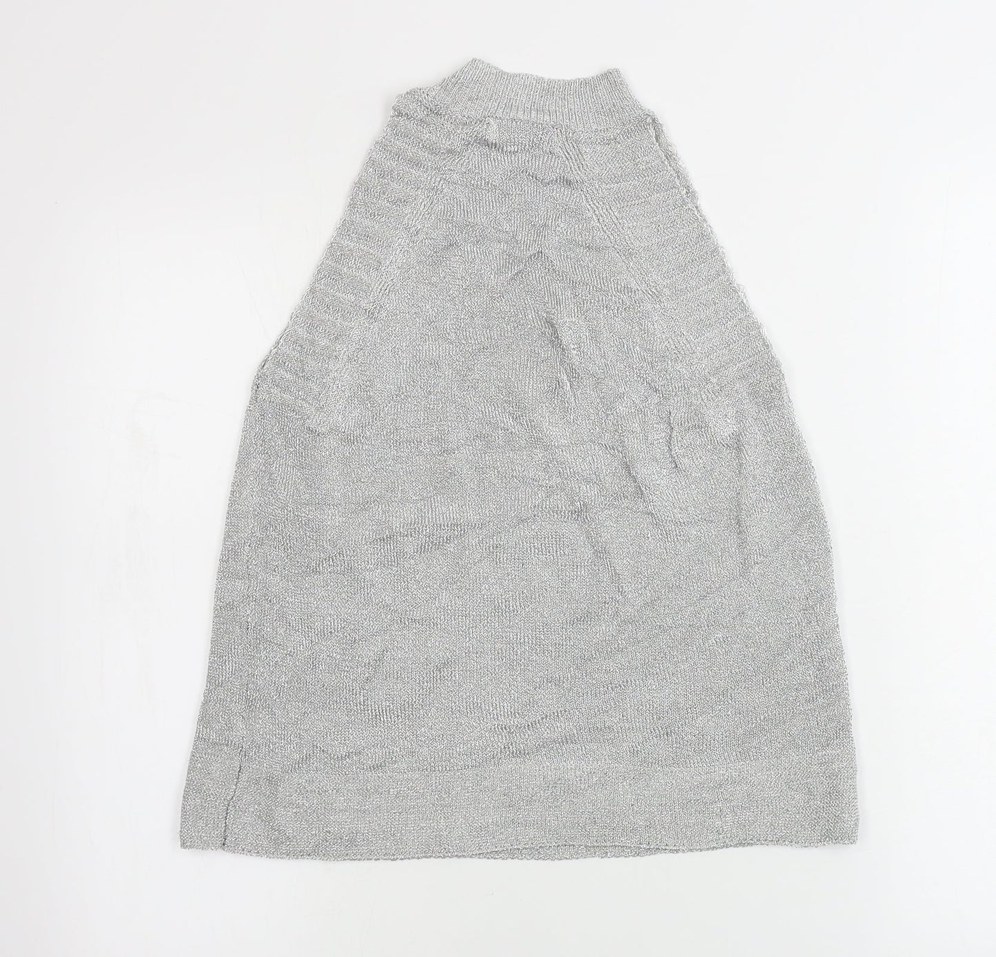 Topshop Womens Grey   Henley Jumper Size S