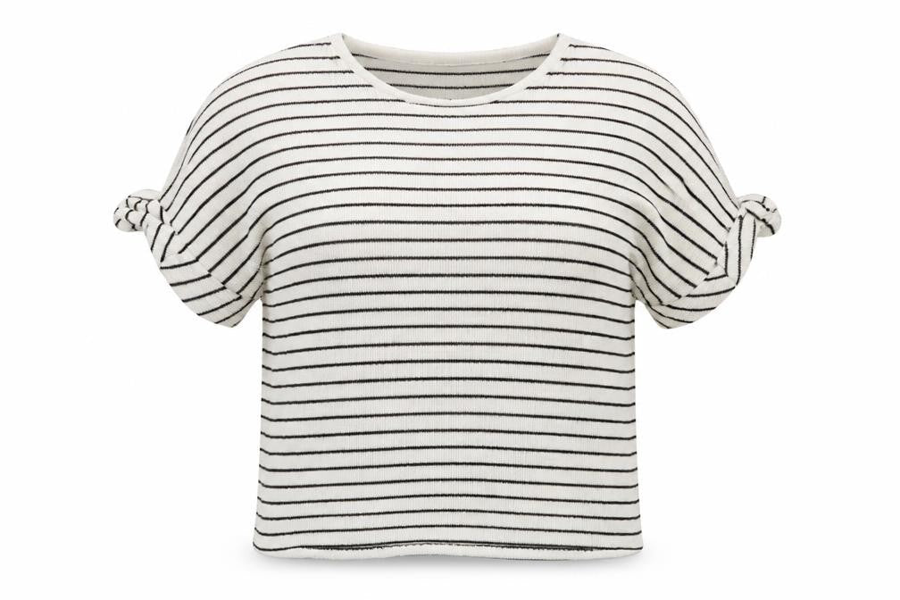 VERO MODA  Womens White Striped  Pullover Jumper Size L