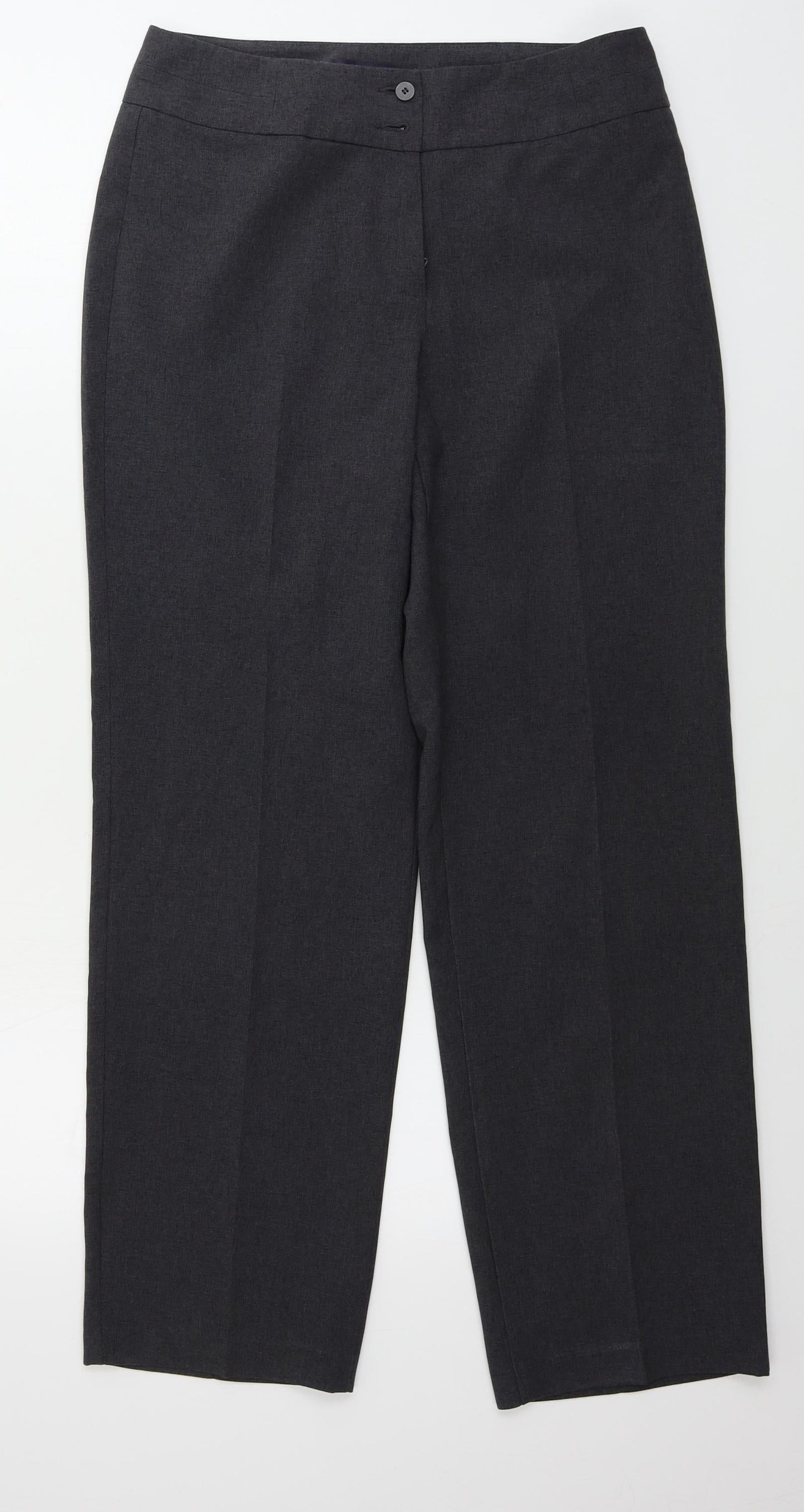 Marks and Spencer  Womens Grey   Trousers  Size 10 L28 in
