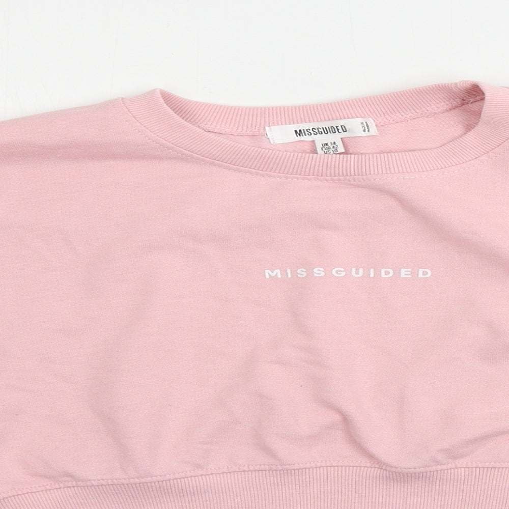 Missguided Womens Pink   Pullover Jumper Size 14