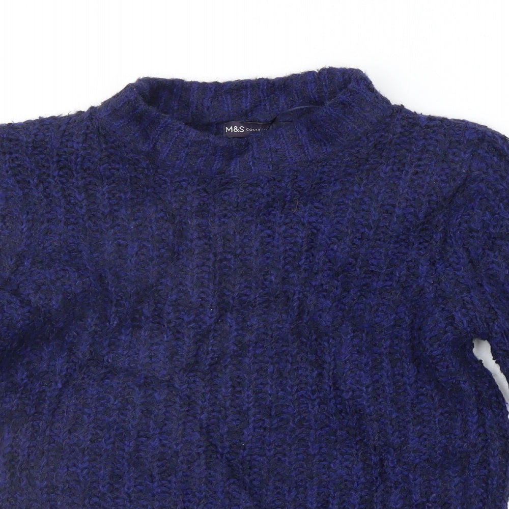 Marks and Spencer Womens Blue   Pullover Jumper Size 8