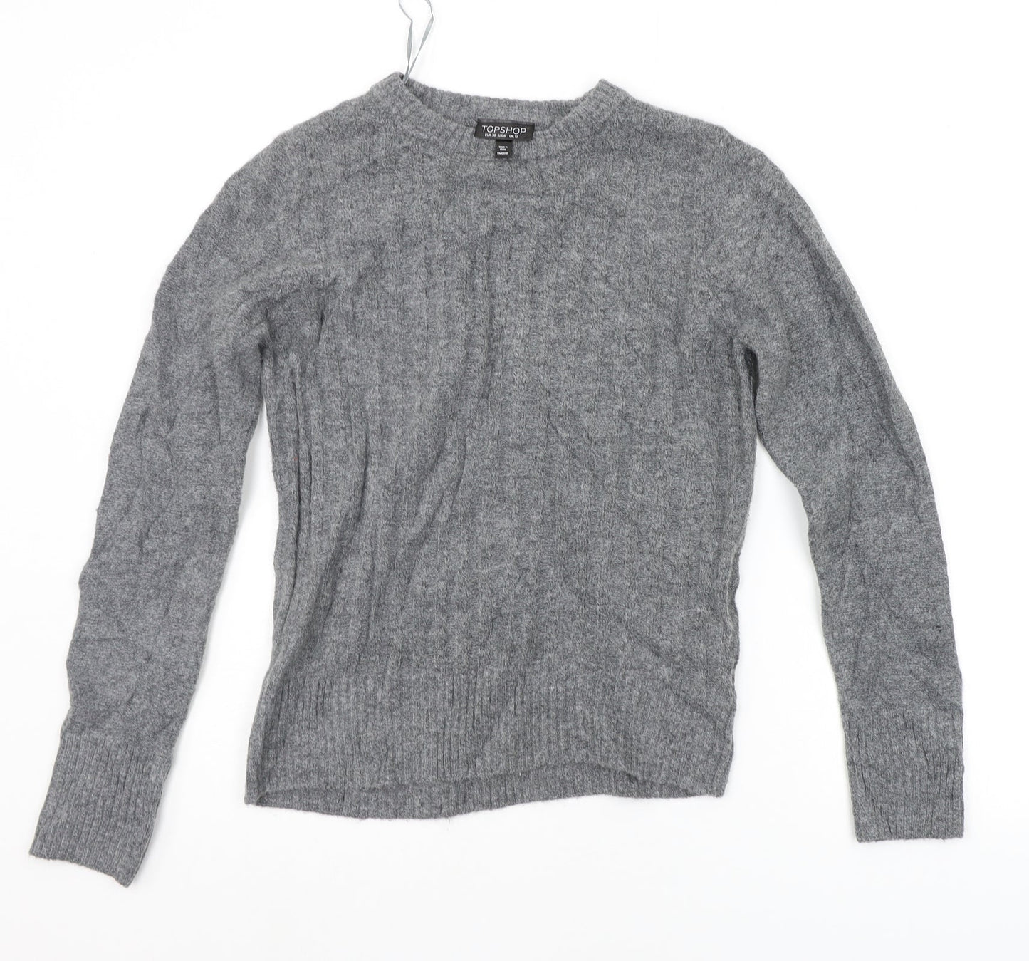 Topshop Womens Grey   Pullover Jumper Size 10