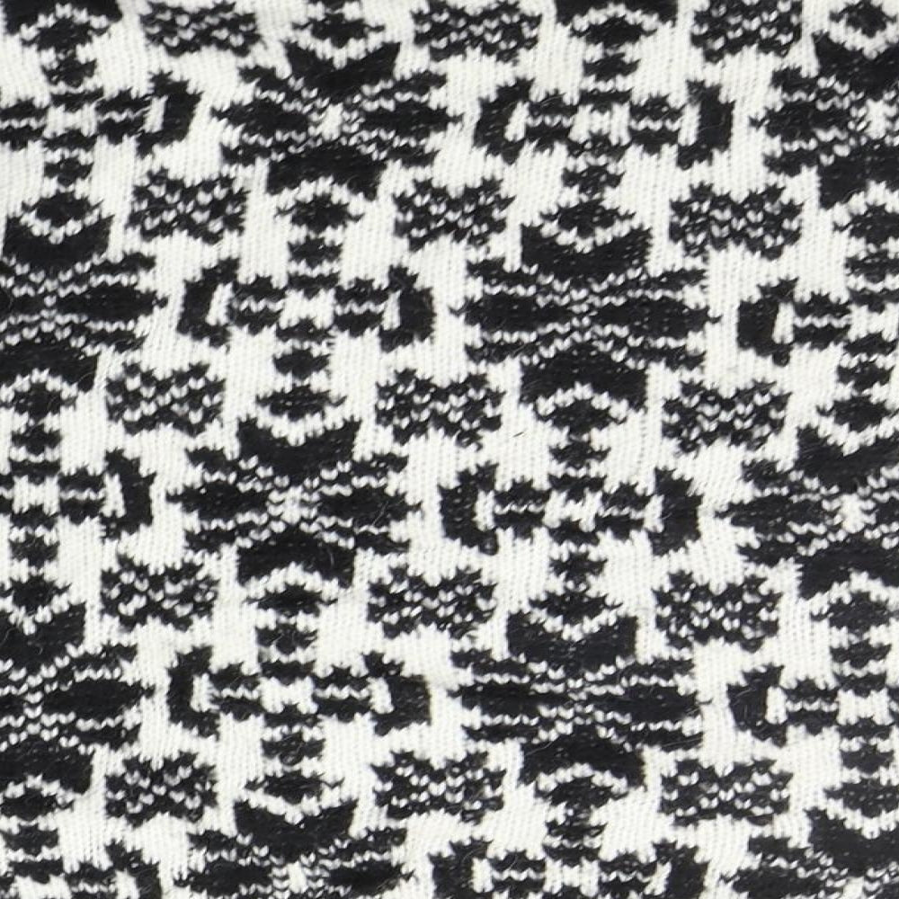 H&M Womens Black Geometric  Pullover Jumper Size M