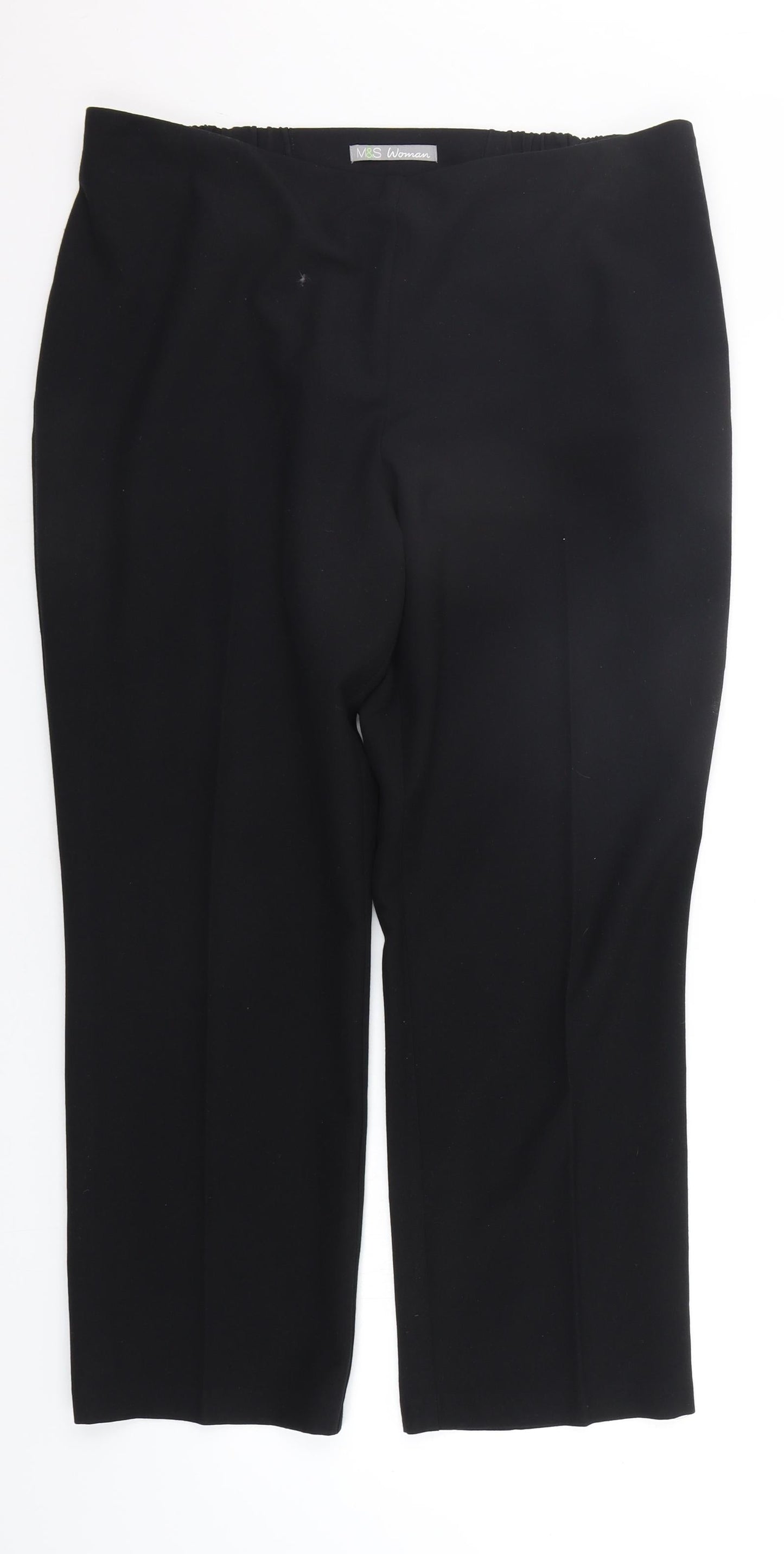 Marks and Spencer Womens Black   Trousers  Size 16 L25 in