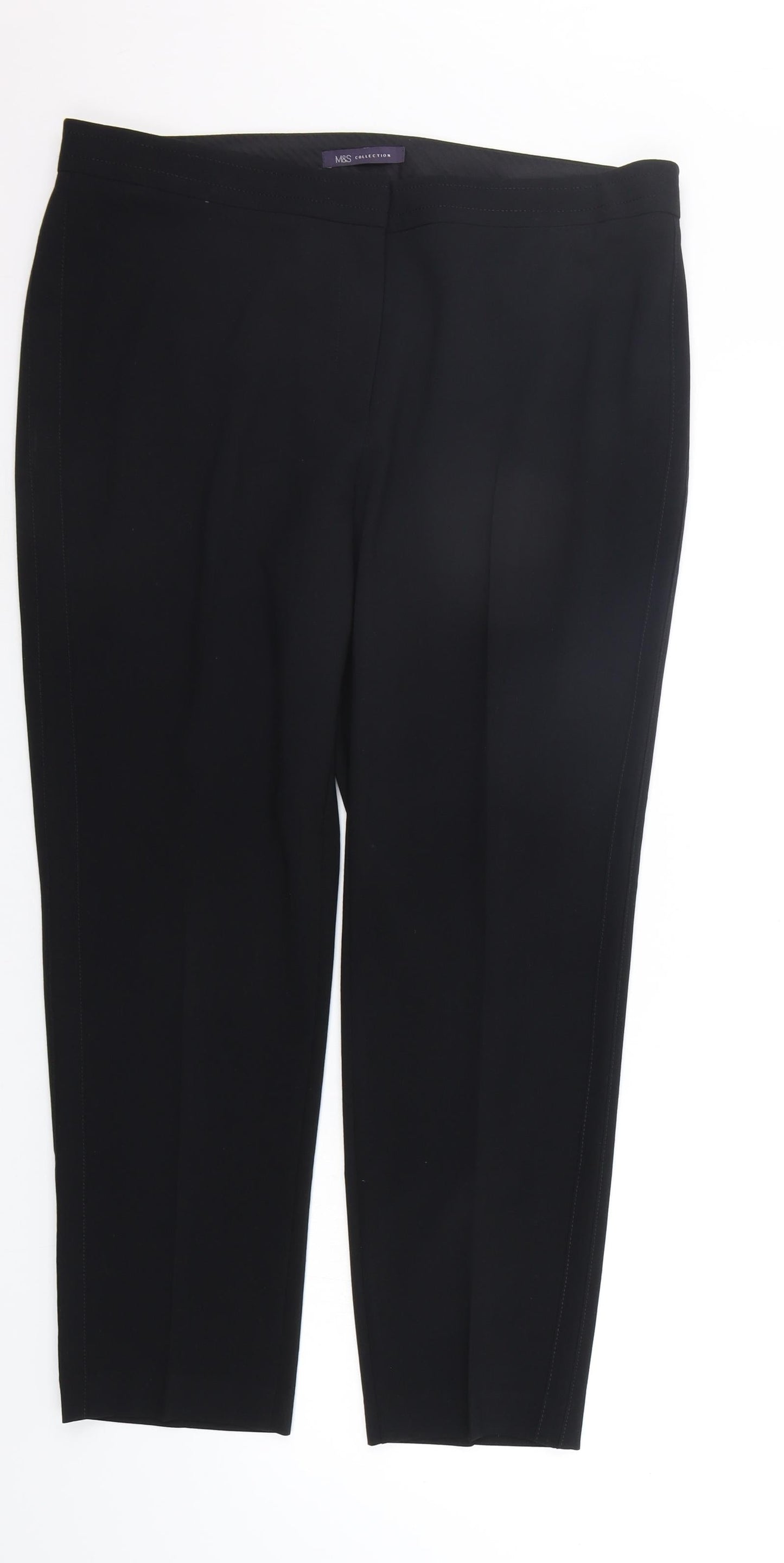 Marks and Spencer Womens Black   Trousers  Size 16 L25 in