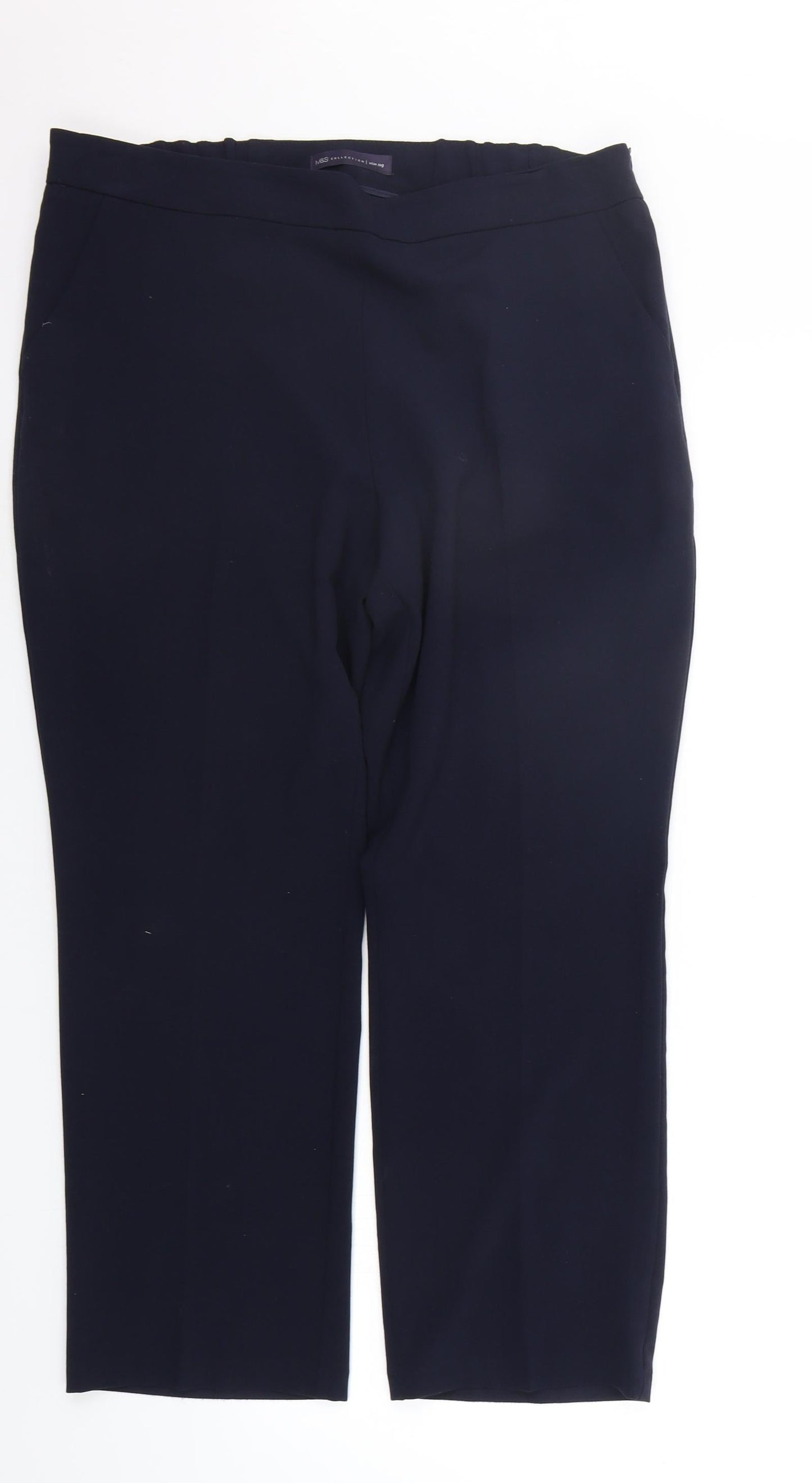 Marks and Spencer Womens Blue   Trousers  Size 16 L26 in