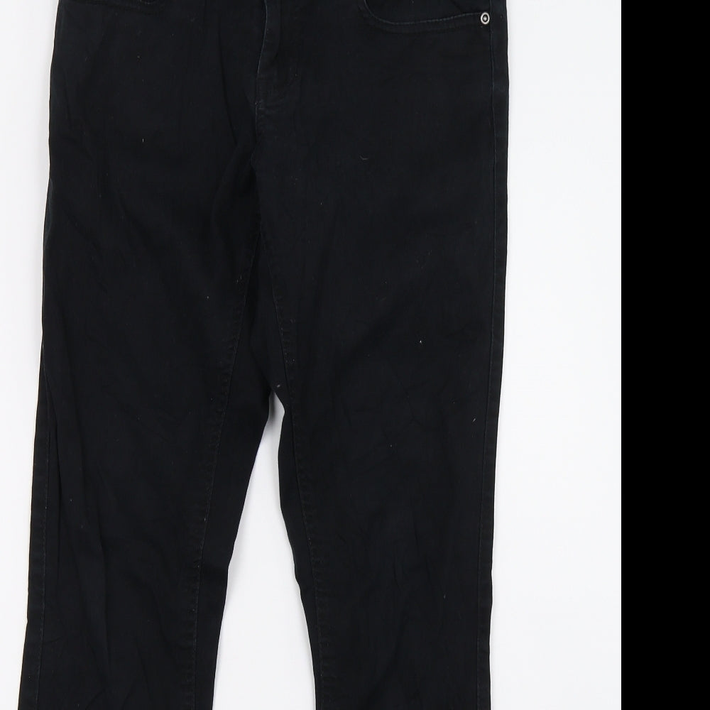 Janina Womens Black   Trousers  Size 12 L31 in