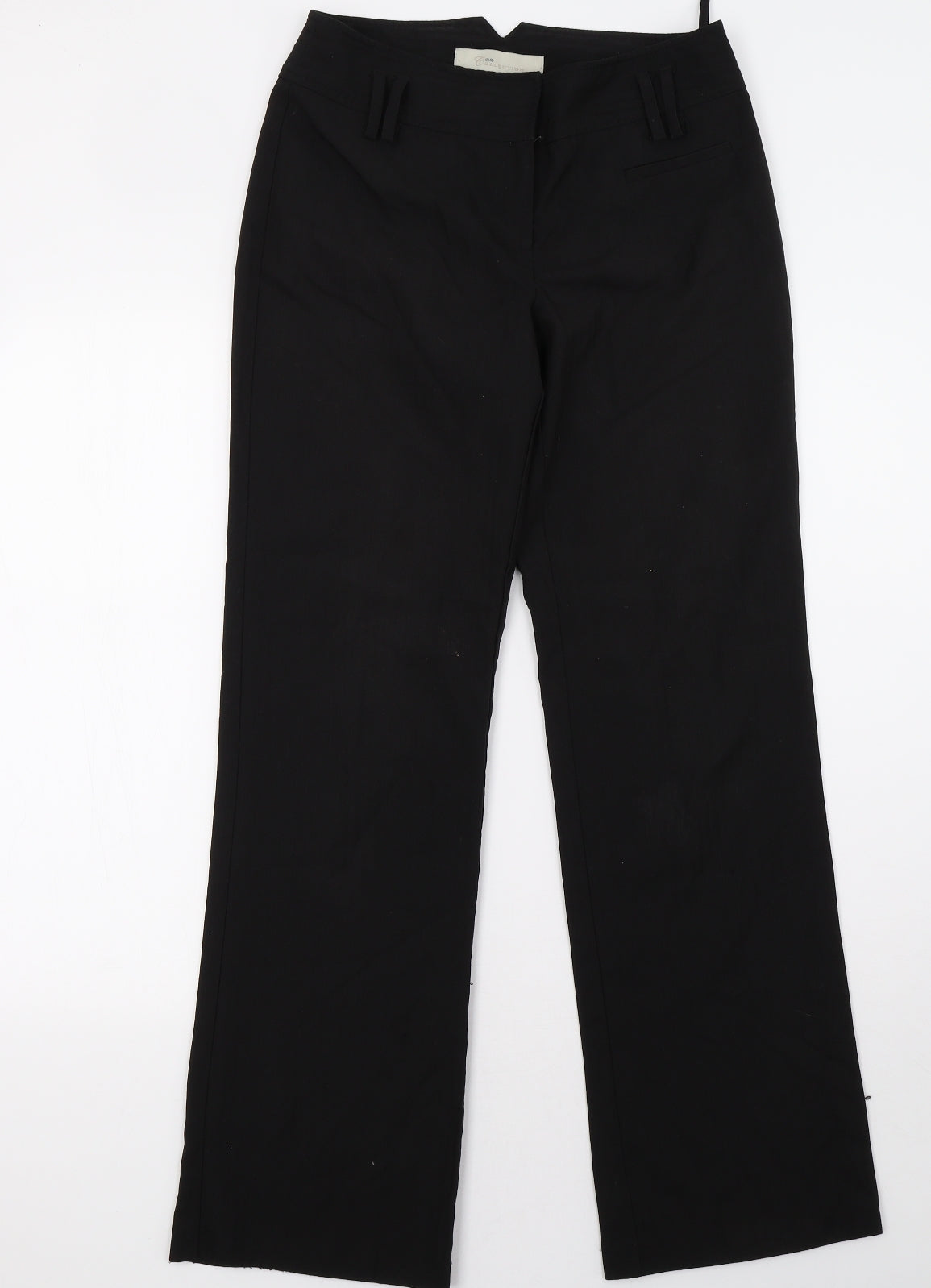 evie Womens Black   Trousers  Size 8 L32 in
