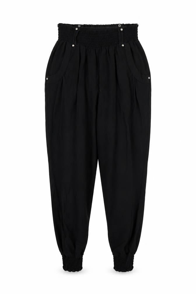 NEXT Womens Black   Cropped Trousers Size 6 L20 in
