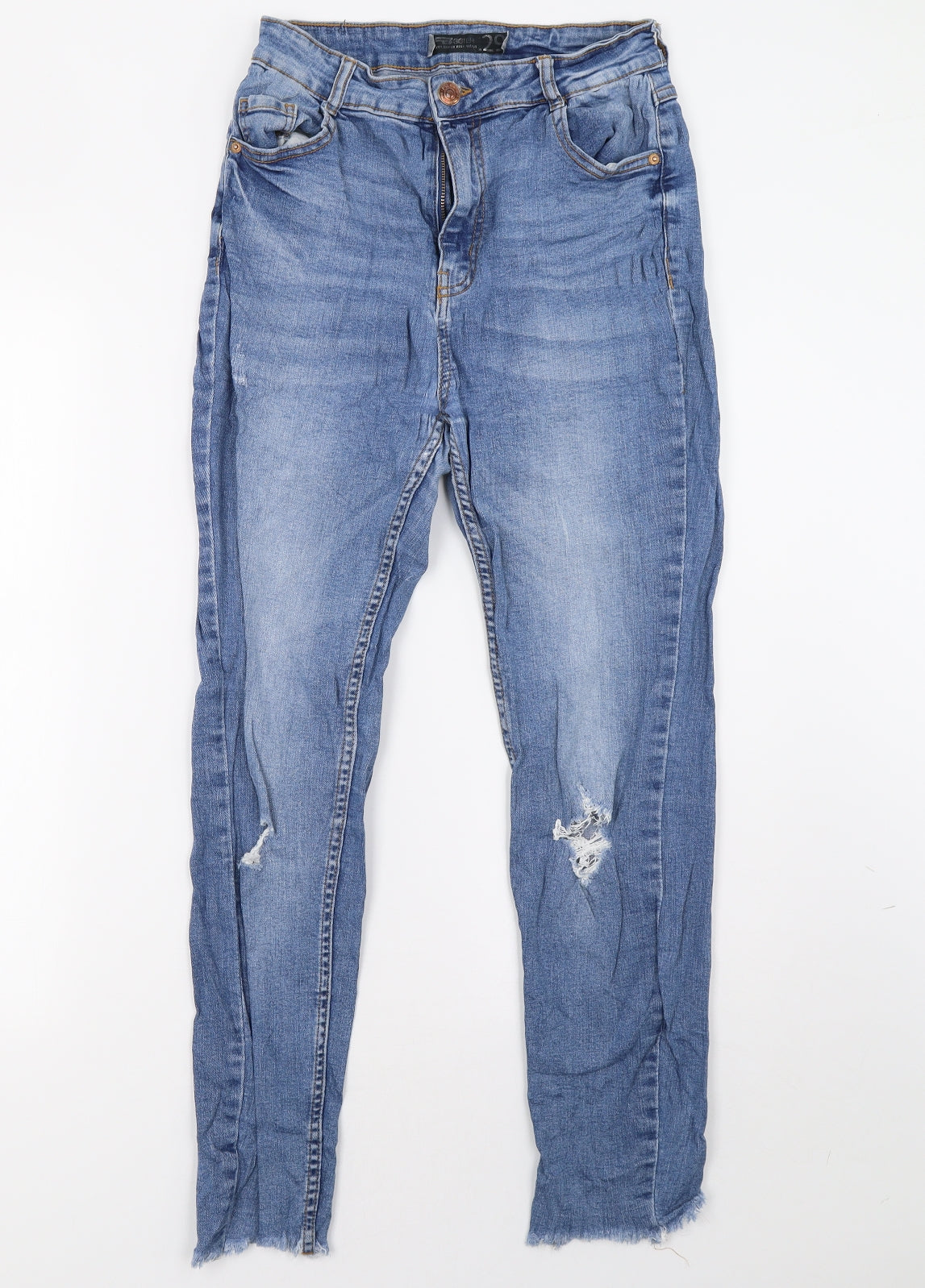 fb sister Womens Blue  Denim Straight Jeans Size 29 L29 in