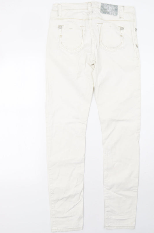 blue fire Womens White   Skinny Jeans Size 10 L32 in