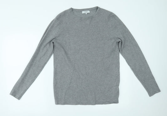 Nines Mens Grey   Pullover Jumper Size M