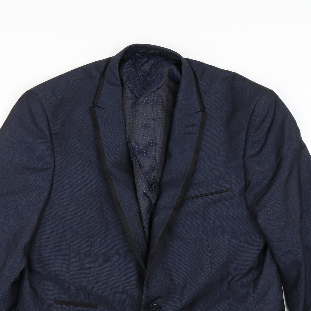 Preworn Mens Blue   Jacket Suit Jacket Size L