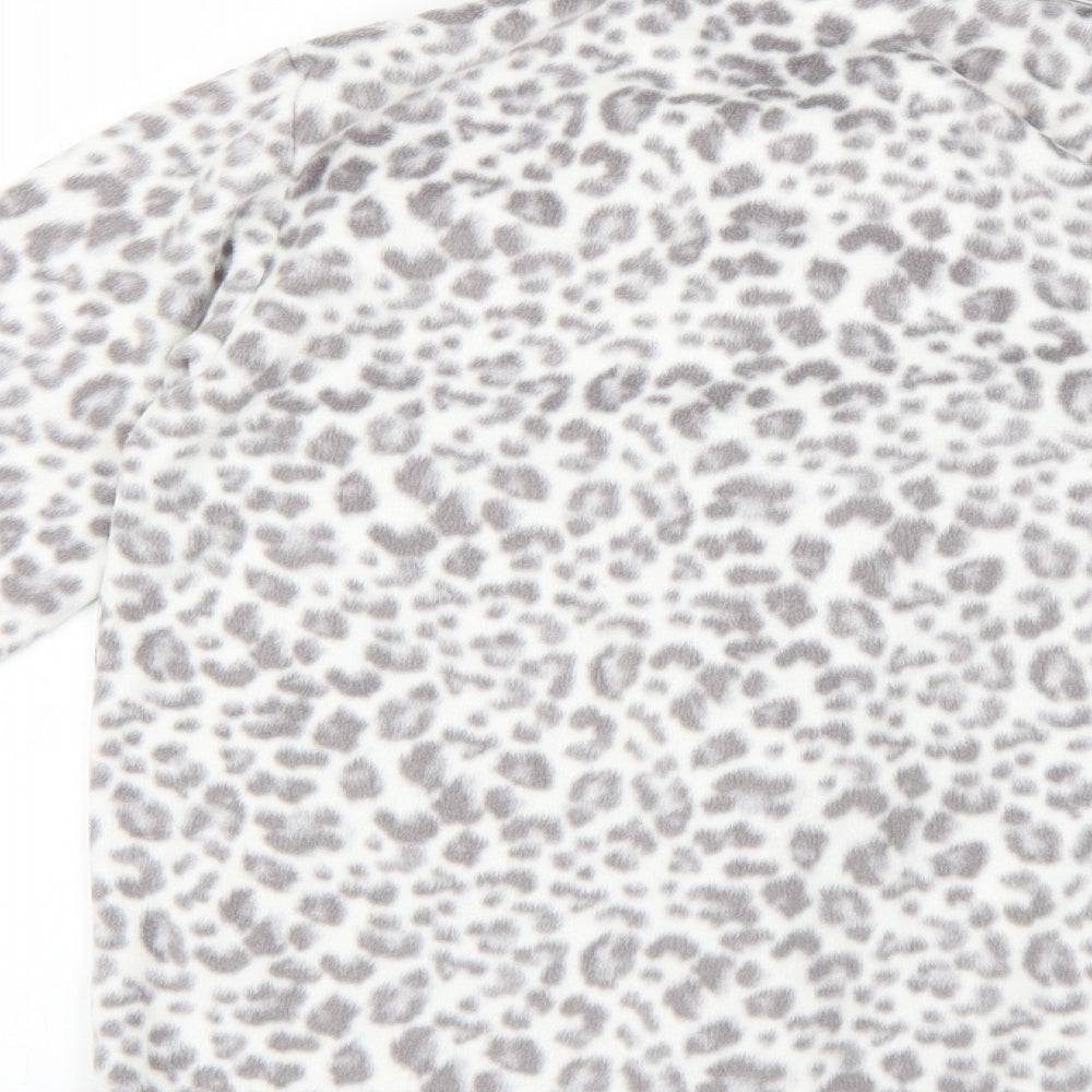 George Womens Grey Animal Print  Top Pyjama Top Size 10