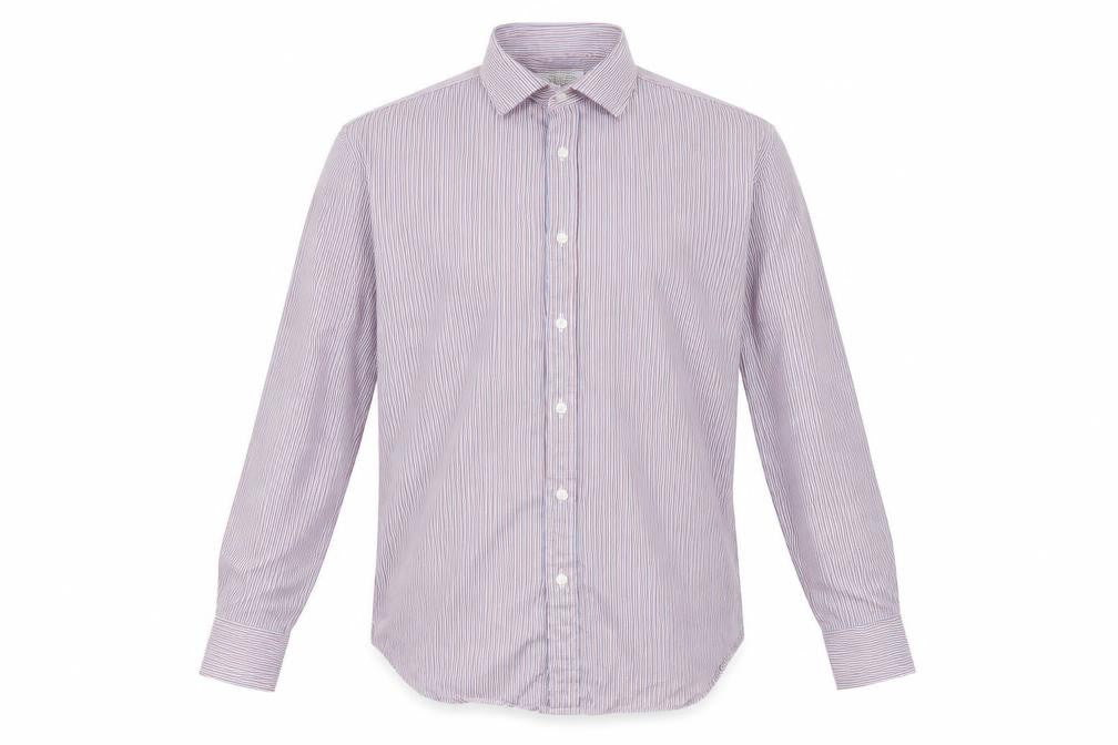 t m jewin Mens Multicoloured Striped   Dress Shirt Size 34