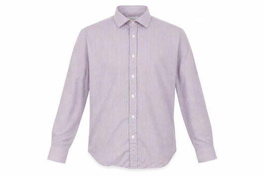 t m jewin Mens Multicoloured Striped   Dress Shirt Size 34