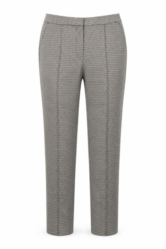 Mng Womens Beige Plaid  Trousers  Size S L30 in