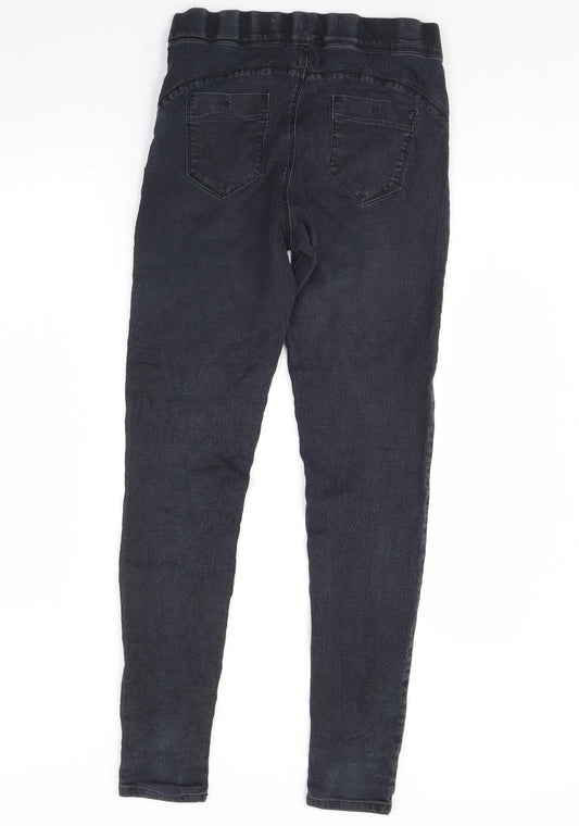 Denim & Co. Womens Black  Denim Skinny Jeans Size 12 L29 in