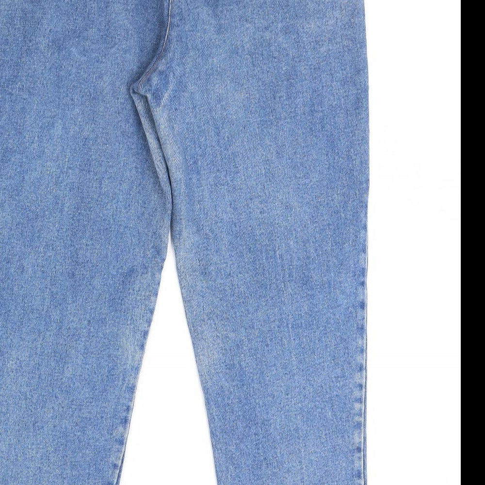 Preworn Womens Blue  Denim Straight Jeans Size 36 in L30 in