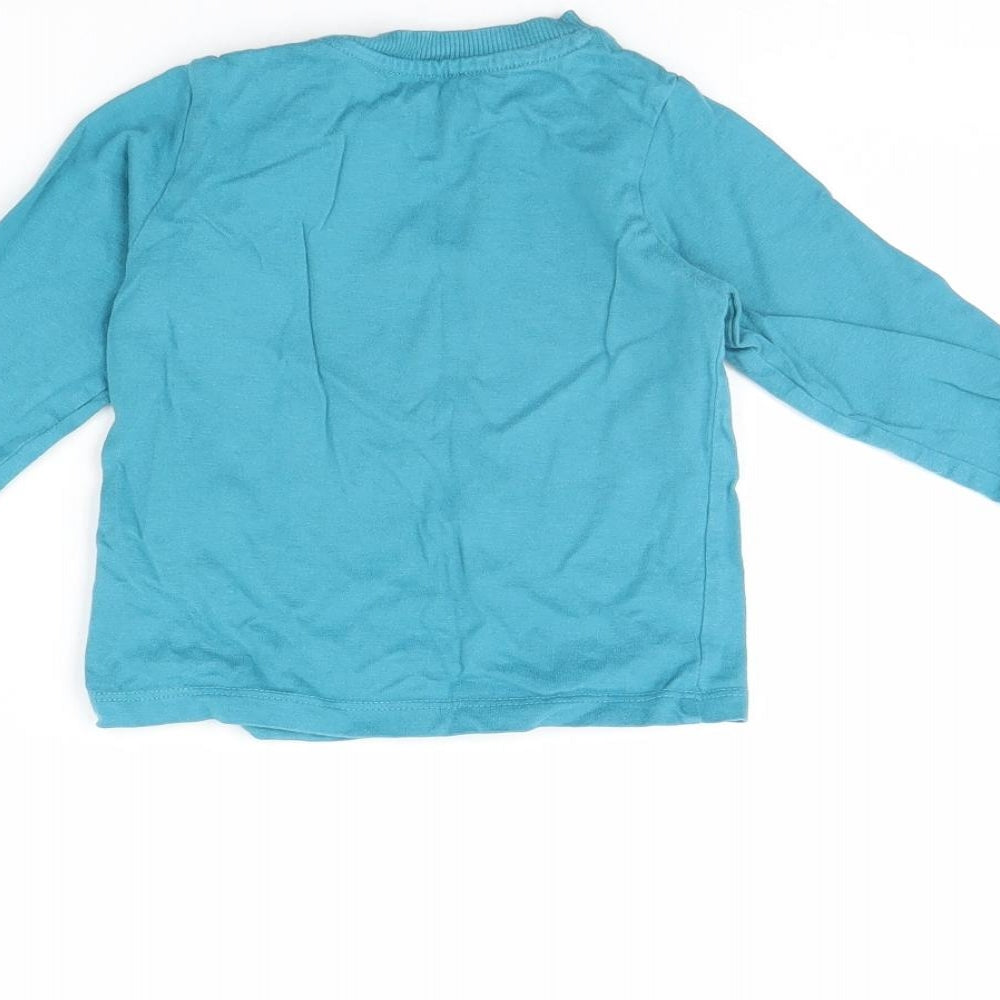 Nutmeg Baby Blue   Basic T-Shirt Size 9-12 Months  - Little Man