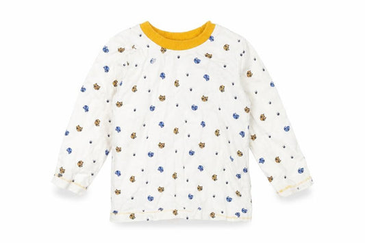 George Baby White Animal Print  Basic T-Shirt Size 9-12 Months