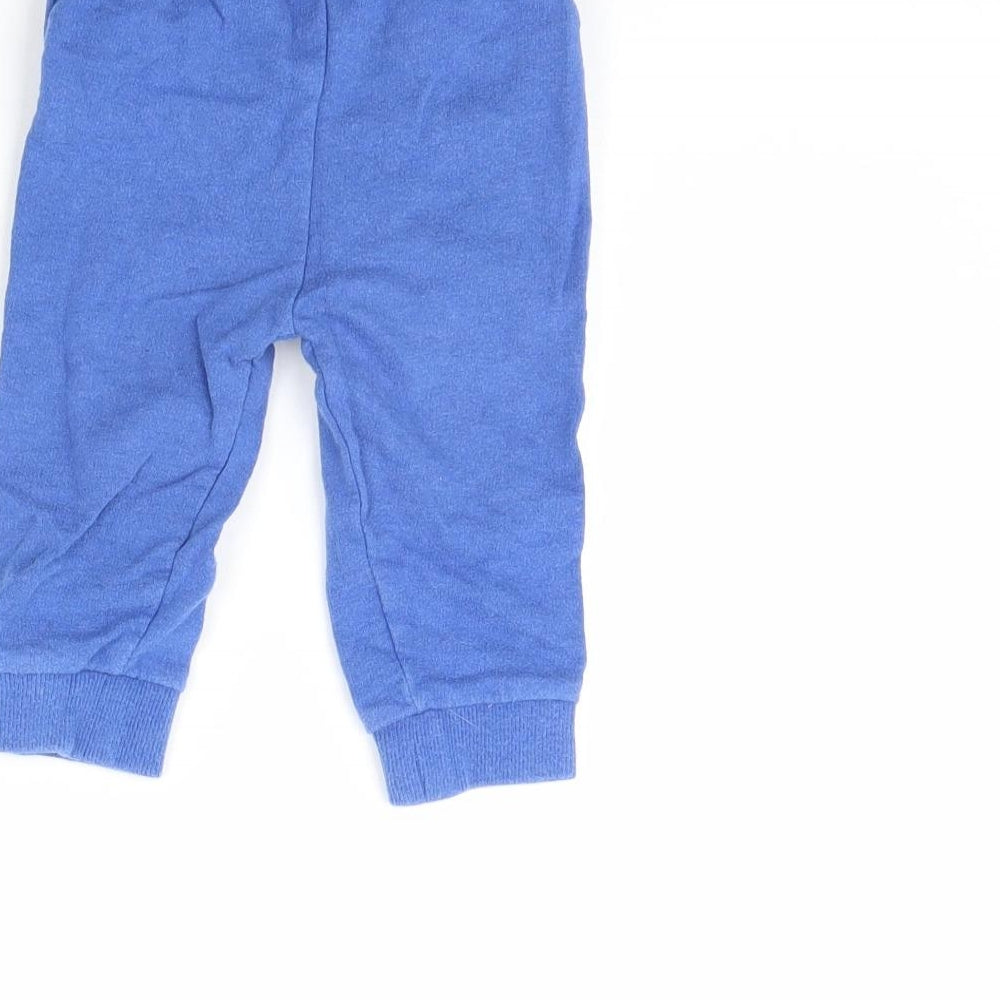 Mini Club Boys Blue   Jogger Trousers Size 9 Months