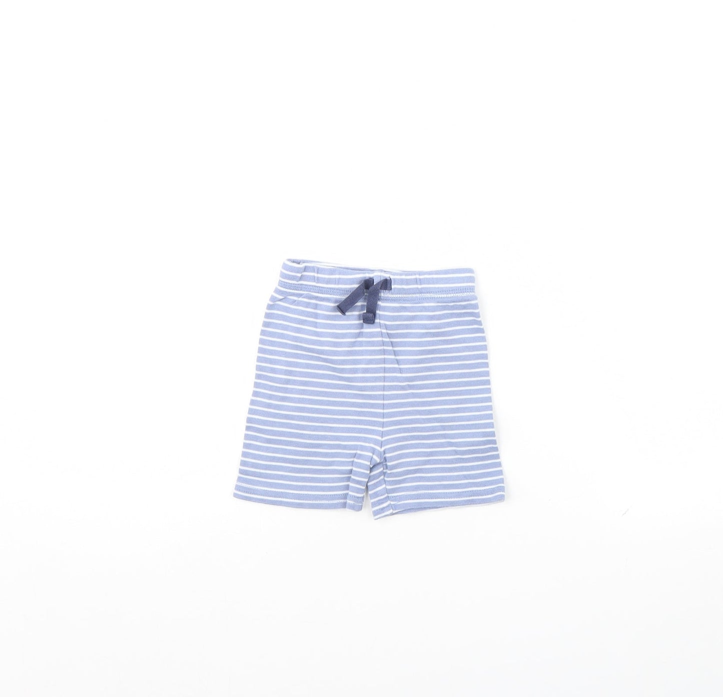 George Baby Blue Striped  Cropped Trousers Size 9 Months