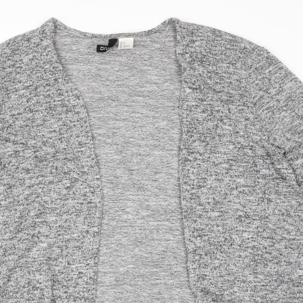 Divided Womens Grey   Cardigan Jumper Size S  - Longline Cardigan