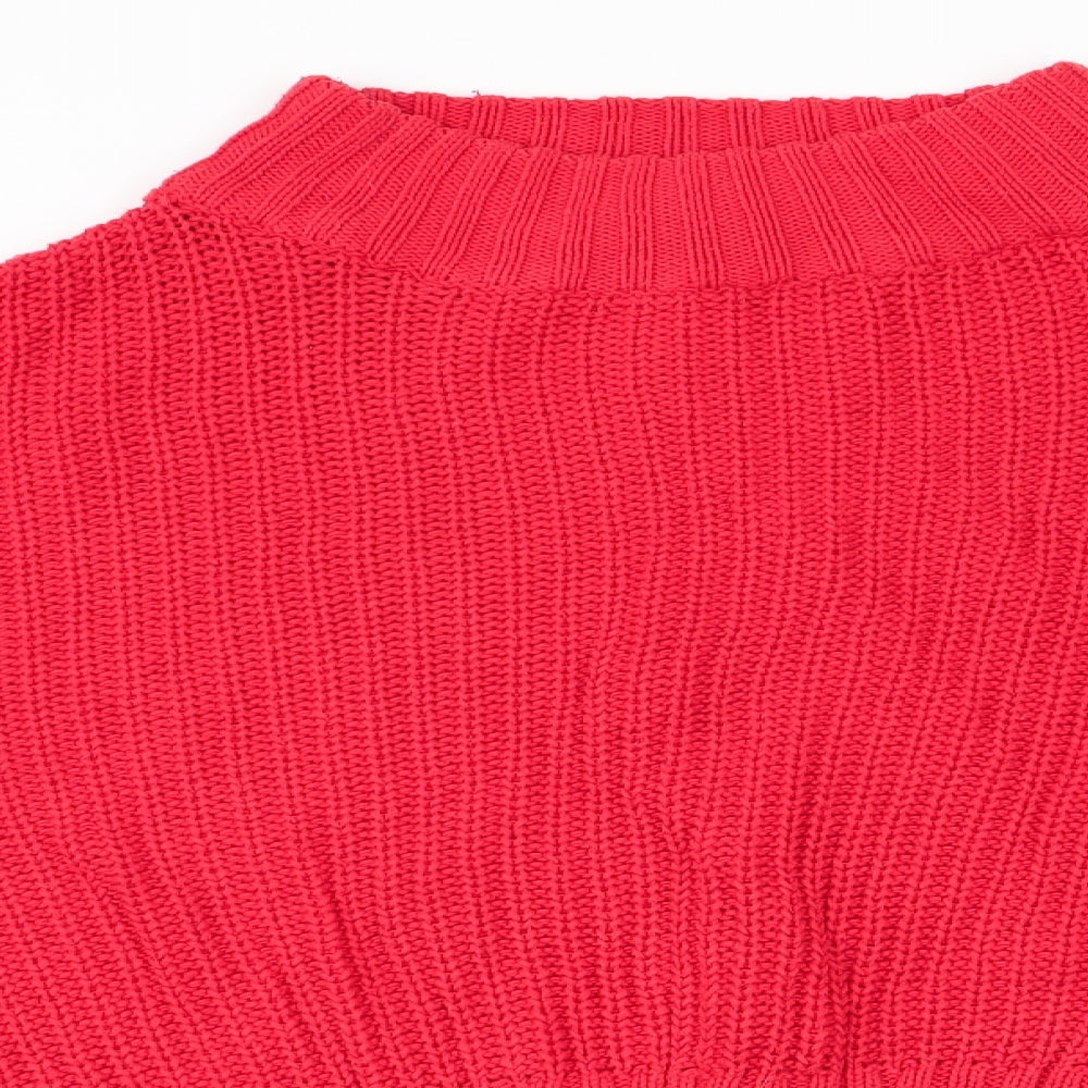 Divided Womens Orange   Pullover Jumper Size 10