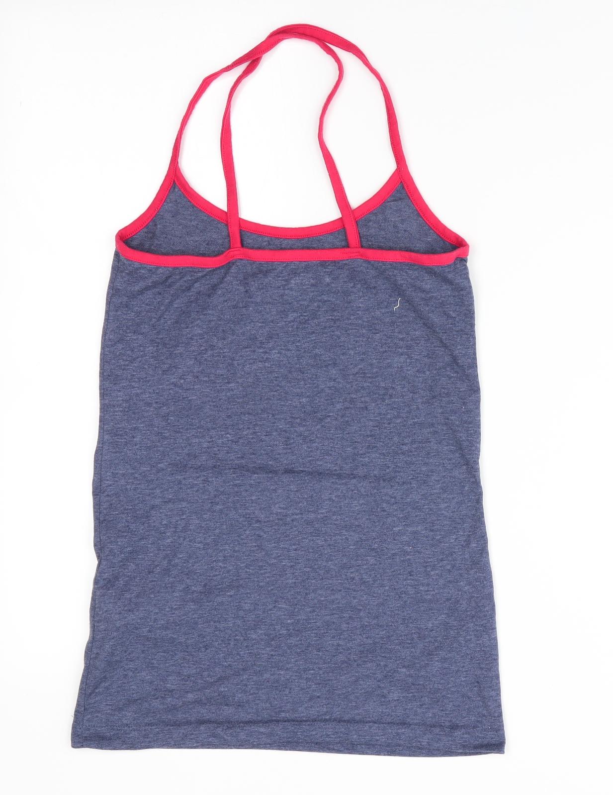 Love To Lounge Womens Blue Solid  Cami Pyjama Top Size 4  - Vacation Vibes