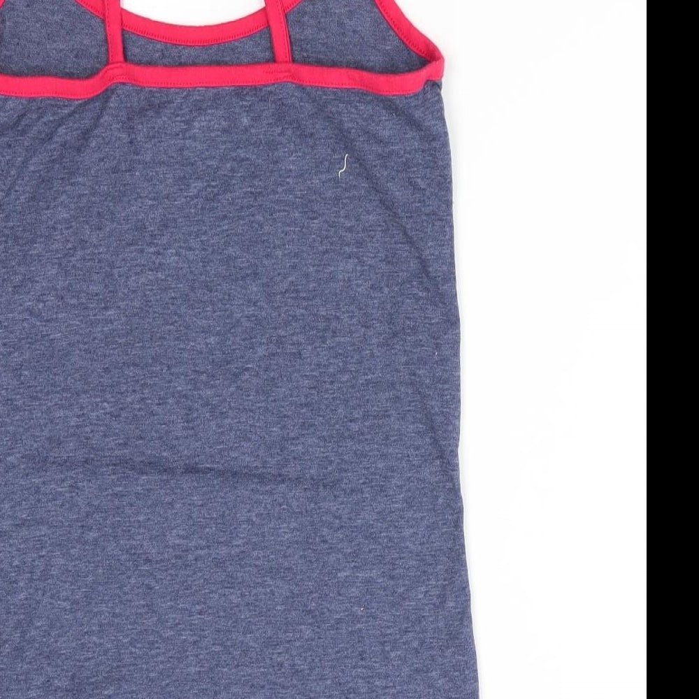 Love To Lounge Womens Blue Solid  Cami Pyjama Top Size 4  - Vacation Vibes