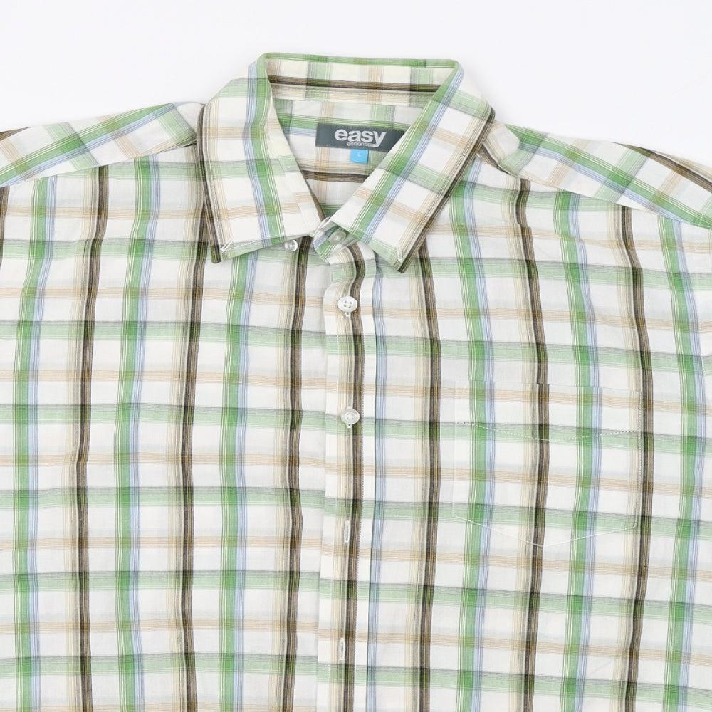 Matalan Mens Green Check   Button-Up Size L