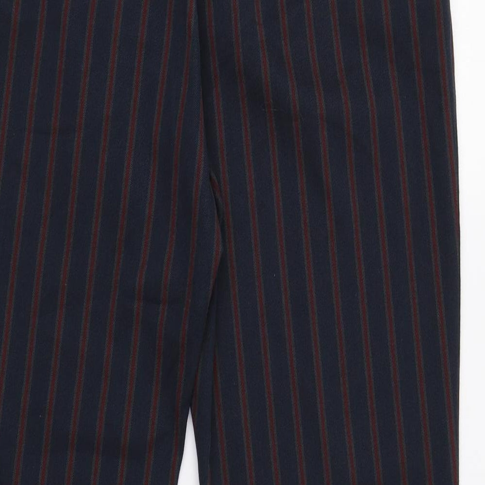 NEXT Womens Blue Striped  Trousers  Size 12 L28 in