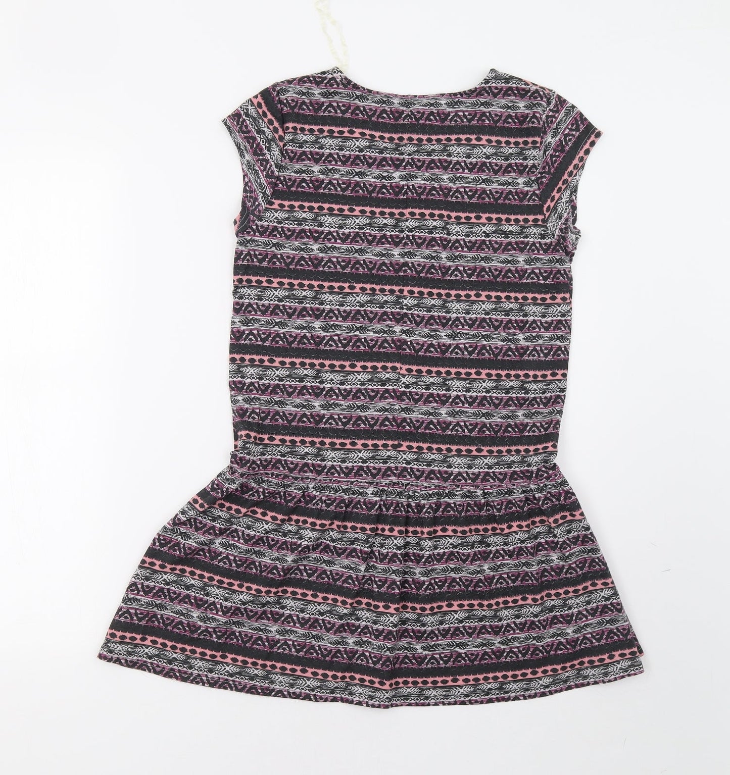 Tammy Girls Multicoloured Geometric  T-Shirt Dress  Size 12-13 Years