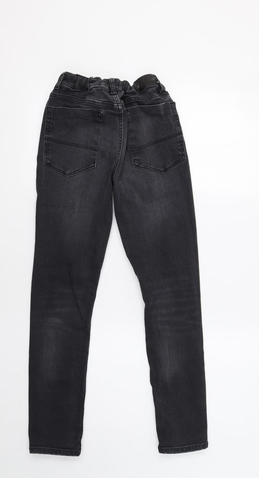 River Island Girls Black  Denim Skinny Jeans Size 12 Years