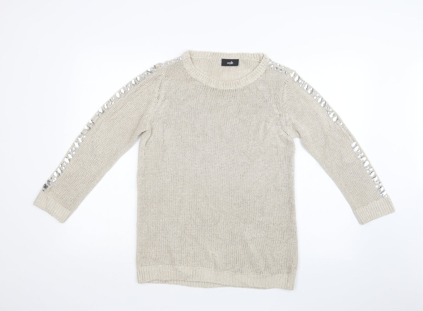 Wallis Womens Beige   Pullover Sweatshirt Size S