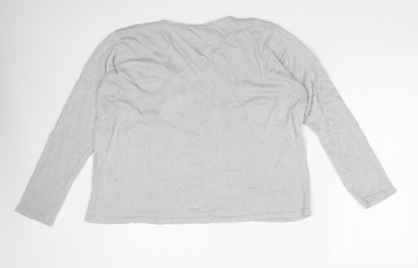 BM Womens Silver   Pullover Jumper Size XL