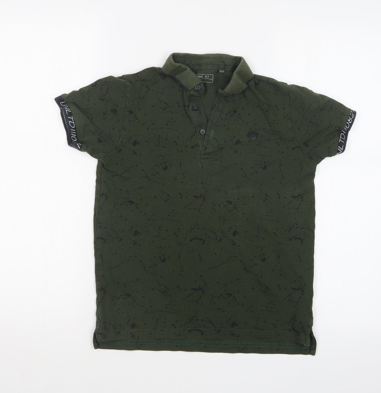 NEXT Boys Green Geometric  Basic Polo Size 10 Years