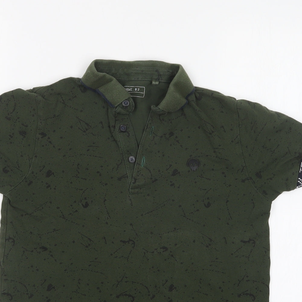 NEXT Boys Green Geometric  Basic Polo Size 10 Years