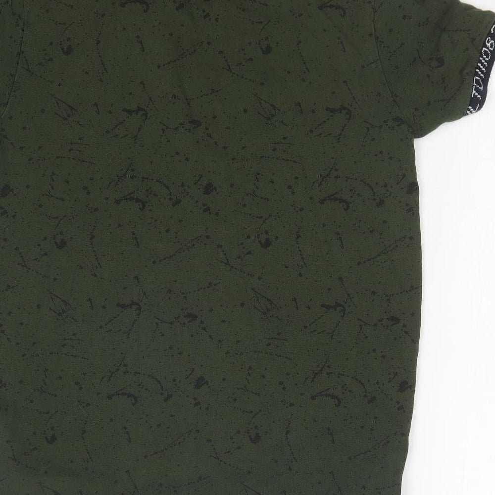 NEXT Boys Green Geometric  Basic Polo Size 10 Years
