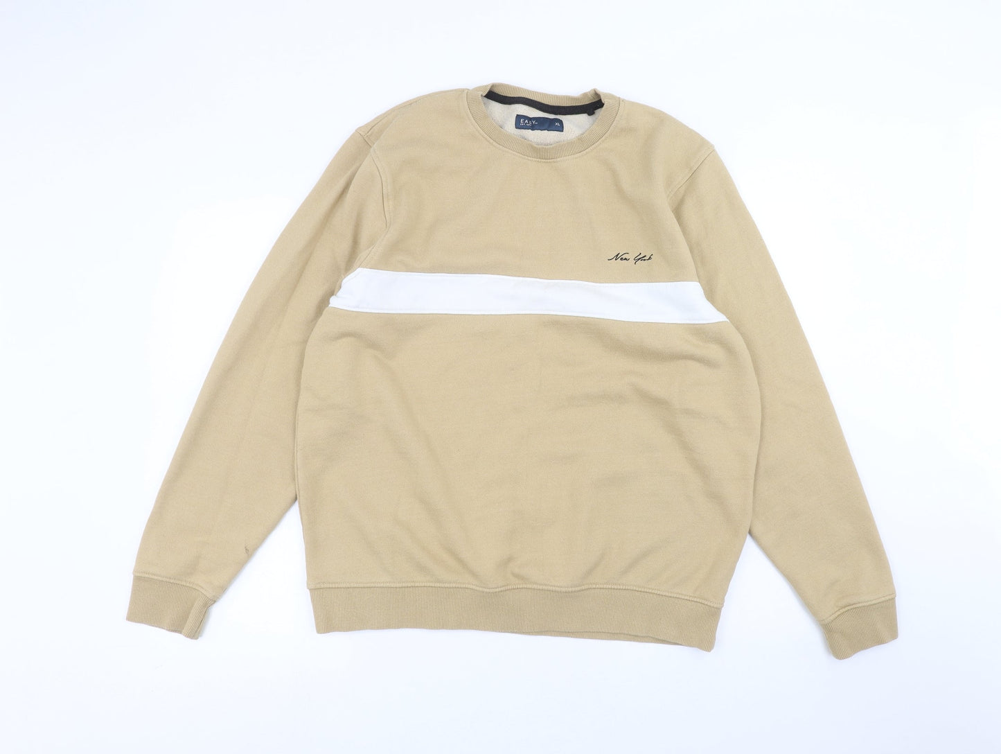 Easy Womens Beige   Pullover Jumper Size XL