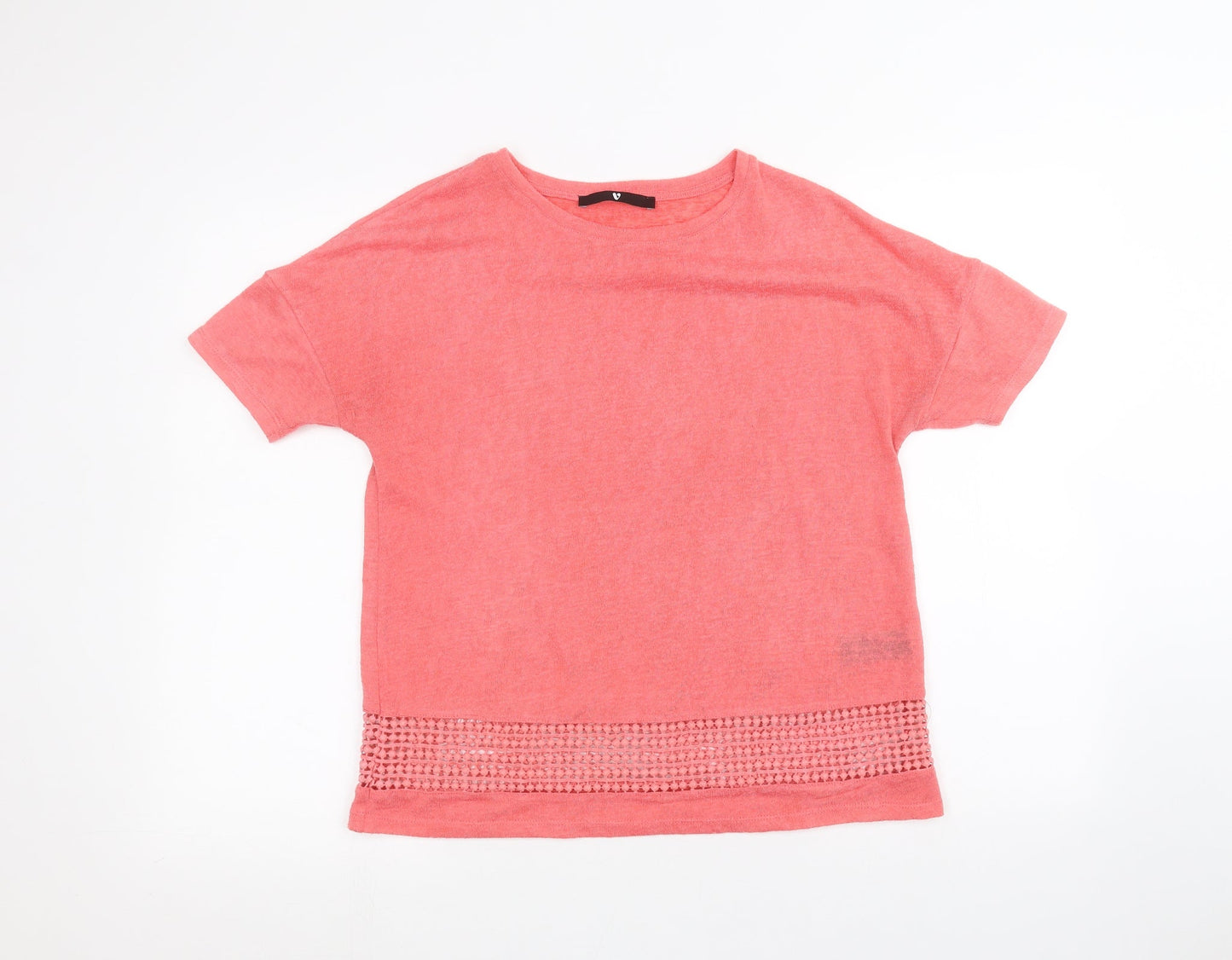 Very Womens Pink   Basic T-Shirt Size 10
