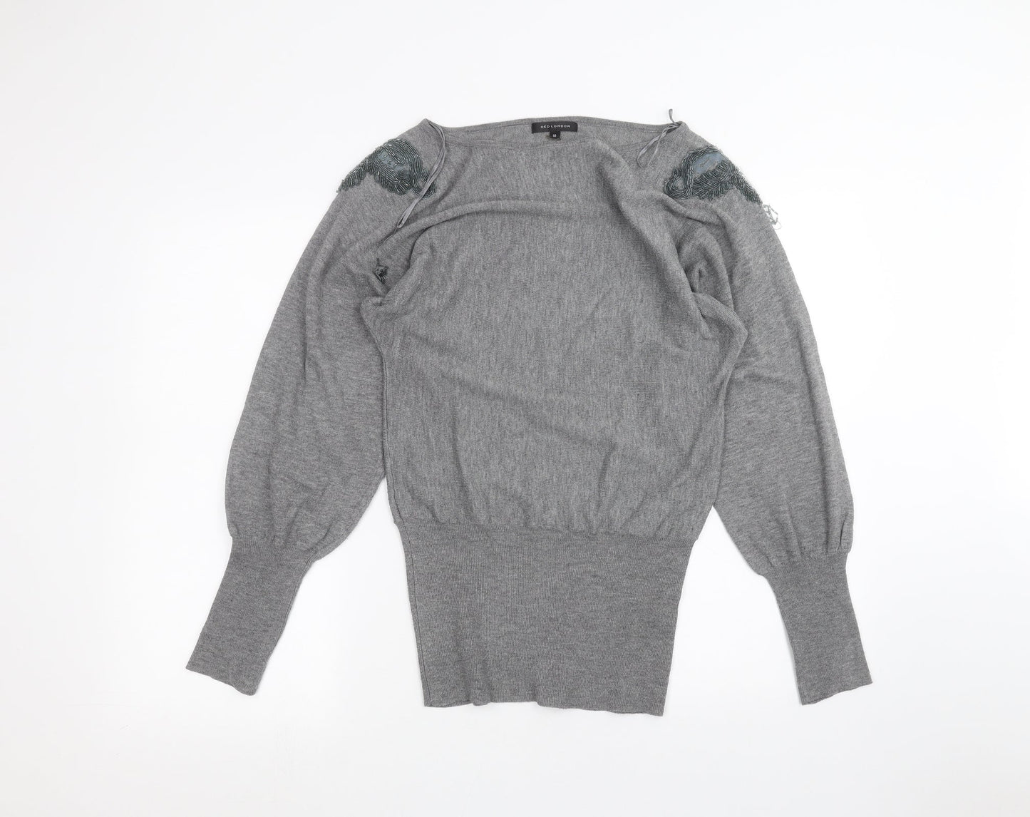 QED London Womens Grey   Pullover Jumper Size 10