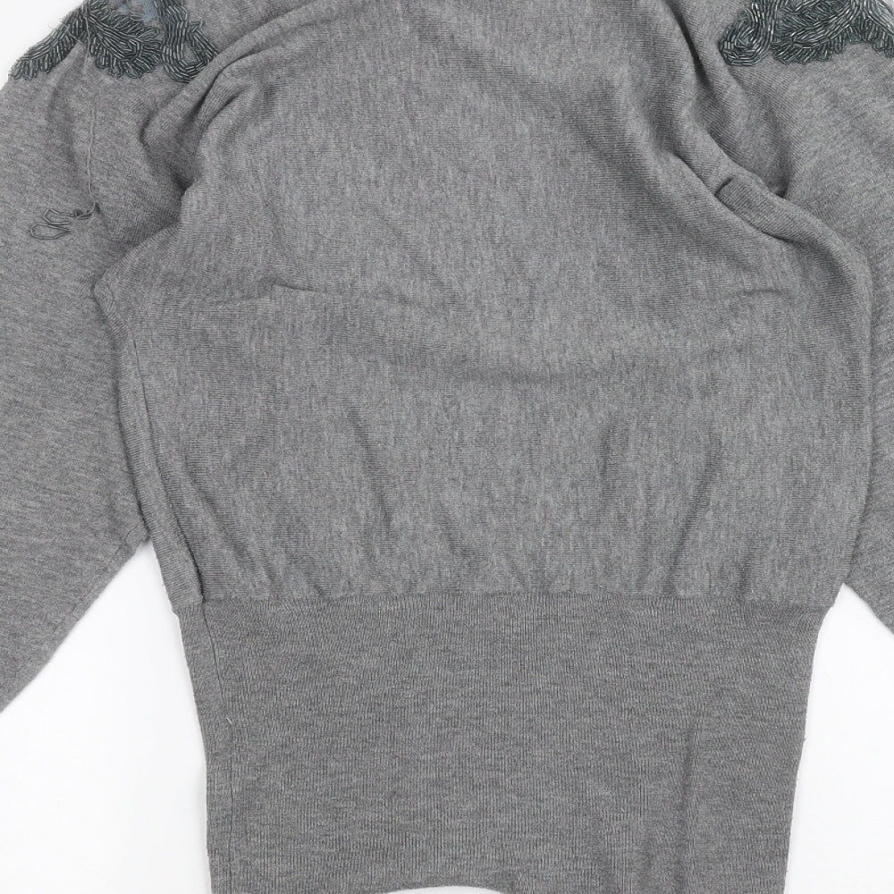 QED London Womens Grey   Pullover Jumper Size 10