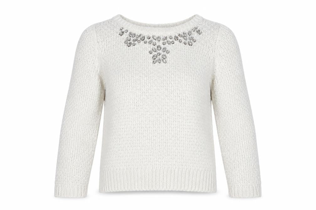 George Womens White   Pullover Jumper Size 12