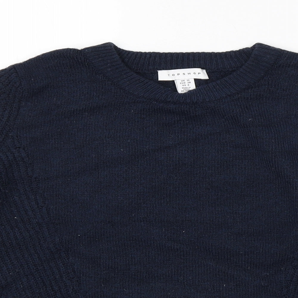 Topshop Womens Blue   Pullover Jumper Size 10