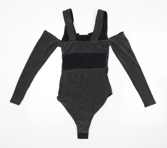 Simply Be Womens Grey Argyle/Diamond  Unitard One-Piece Size 12